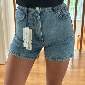 Zara Blue Jean Shorts Relaxed Fit